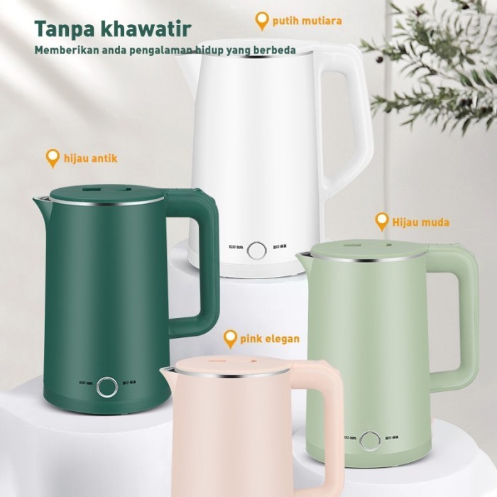 Teko Kettle Ketle Ceret Ketel Hiter Hitter Pemanas Pemasak Air Elektri