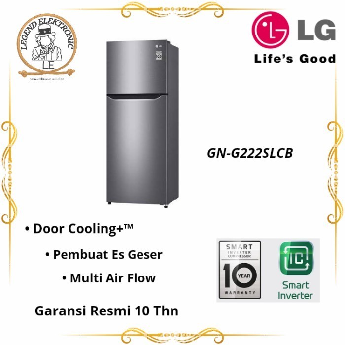 [Baru] Lg Kulkas Gn-G222Slcb 2 Pintu Inverter Gng222Slcb 222Slcb Gng222 Lg Terbaru