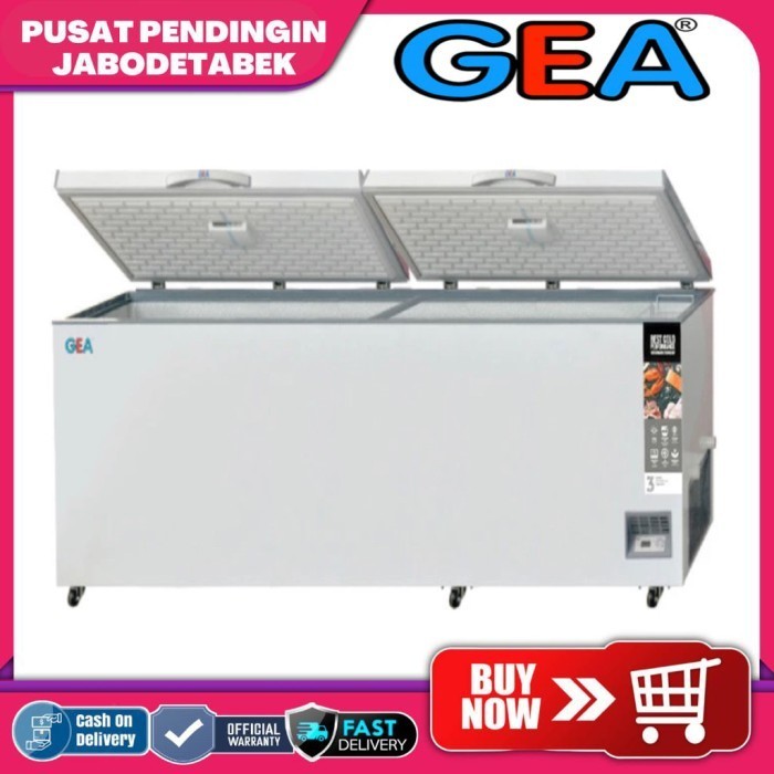 [Baru] Gea Chest Freezer Ab-1200-T-X / Freezer Gea Ab1200 / Ab 1200 Diskon