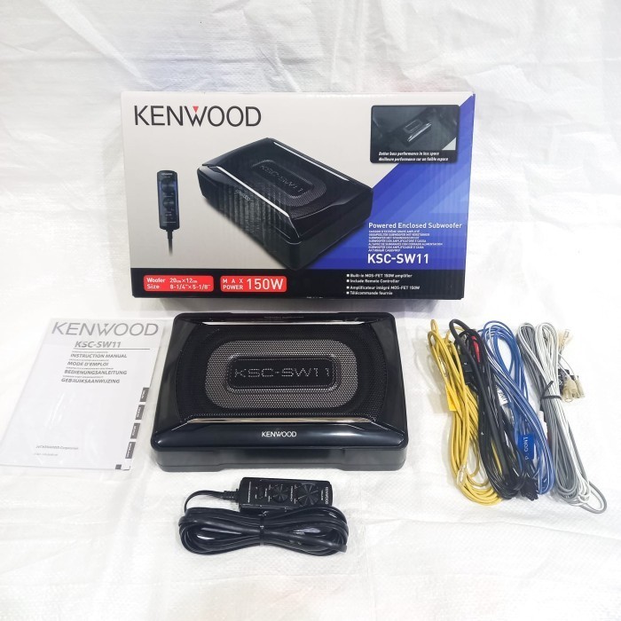 [Baru] Subwoofer Kolong Kenwood Ksc-Sw11 / Sub Kolong Aktif Kenwood 8 Inch Diskon