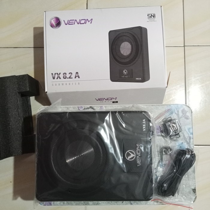[Baru] Speaker Mobil Subwoofer Bawah Kolong Jok Venom Vx 8.2A Terbaru