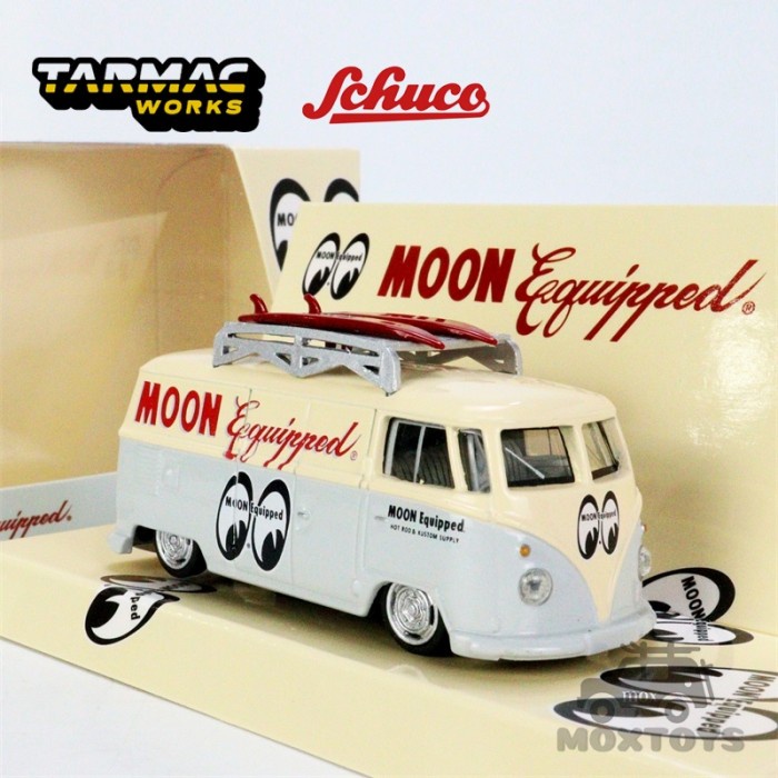 [Baru] Tarmac Works Tarmac Miniatur Die-Cast Mobil Van Mooneye X Schuco Vw Ii Terbatas