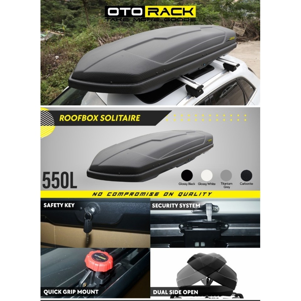 [Baru] Roof Box Solitaire 550L Otorack - Otoproject Diskon