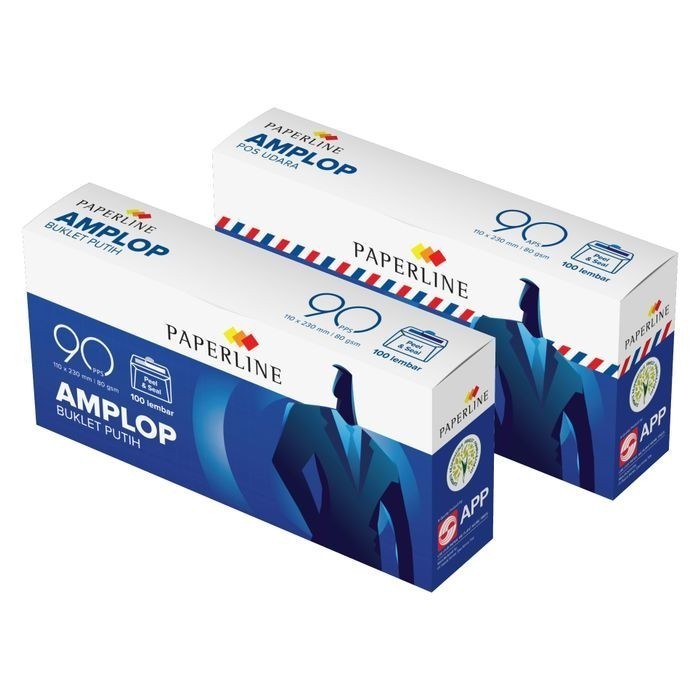 

Amplop Putih Paperline 90 Aps Airmail / Amplop Bergaris Amplop Polos