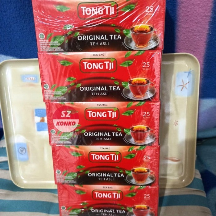 

Paket Hemat Tong Tji Teh Asli 5X Kotak Isi 25 Tea Bag Celup Non Amplop