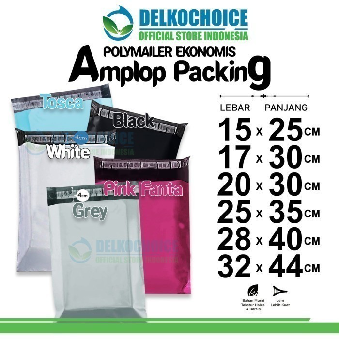 

Polymailer Pack 15X25Cm Tosca Amplop Plastik Packing Olshop Ekonomis