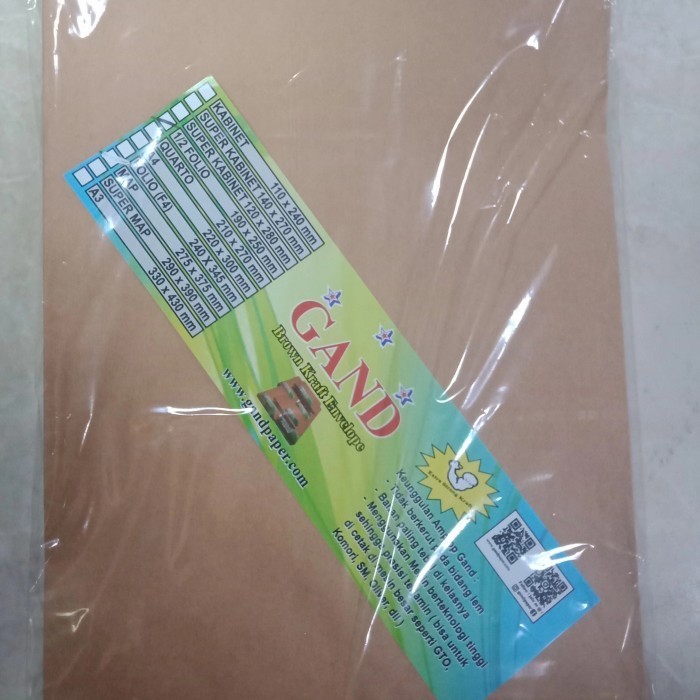 

Amplop 1/2 Folio 190*250Mm