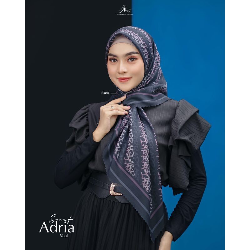 ADRIA SCARF ARRAFI || HIJAB SEGI EMPAT MOTIF PREMIUM || jilbab krudung segi empat Arrafi