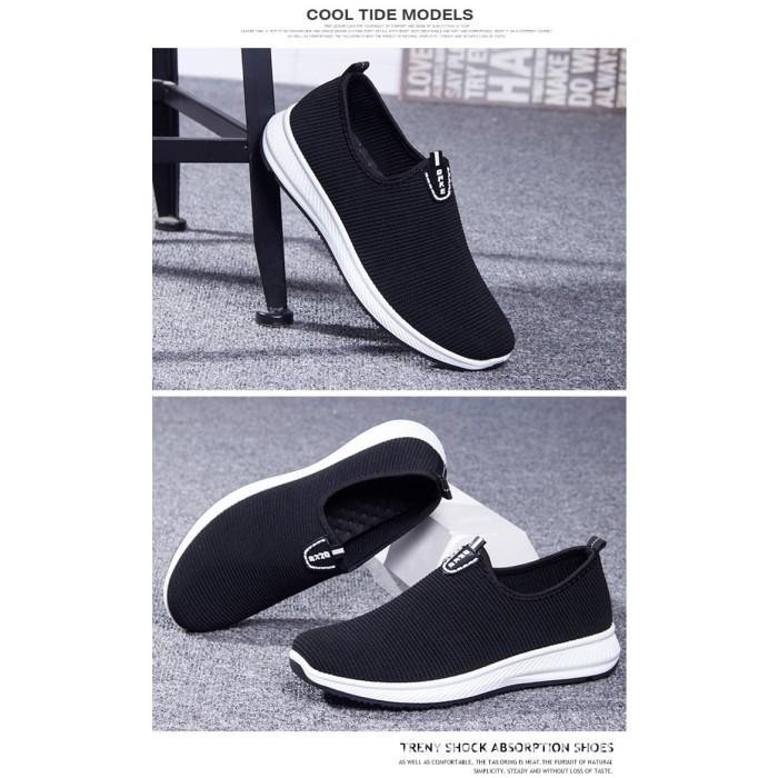 BISA COD - SEPATU SNEAKERS PRIA IMPORT SLIP ON ONKE (FREE DUS) BY AXELINE