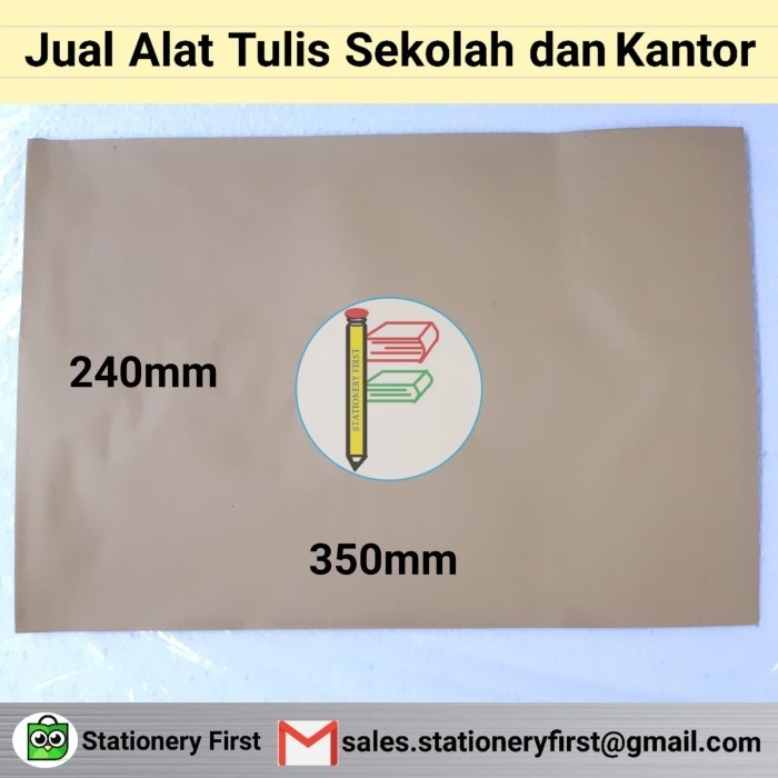 

Amplop Folio F4 Brown Kraft 24 X 35Cm Per Pack Isi 100