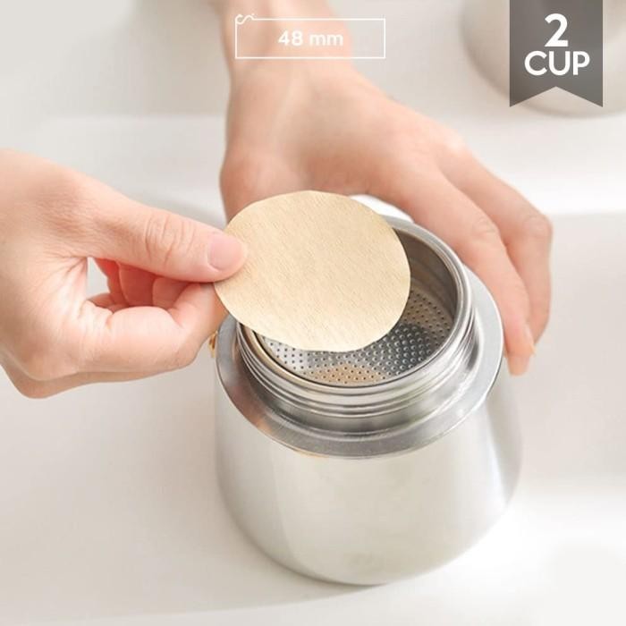 

Paper Filter Mokapot 48mm Saringan Kertas Vietnam Drip Filter 100pcs
