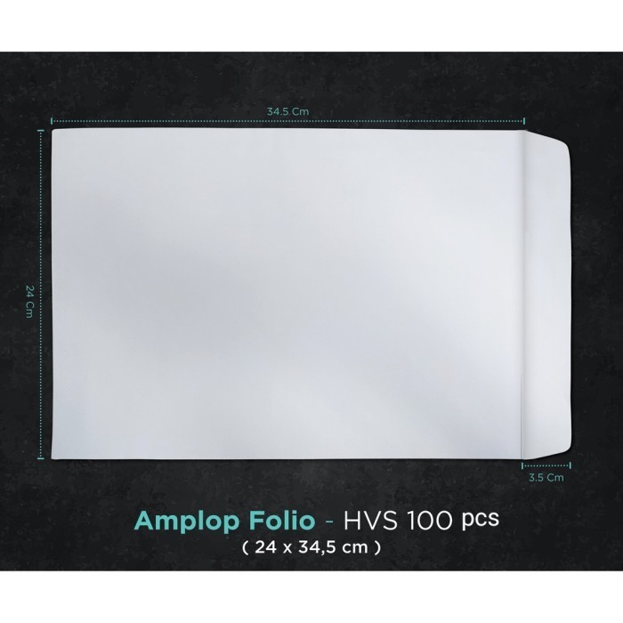 

Tebal 100Gsm Amplop Putih Folio 25X38 100Pcs