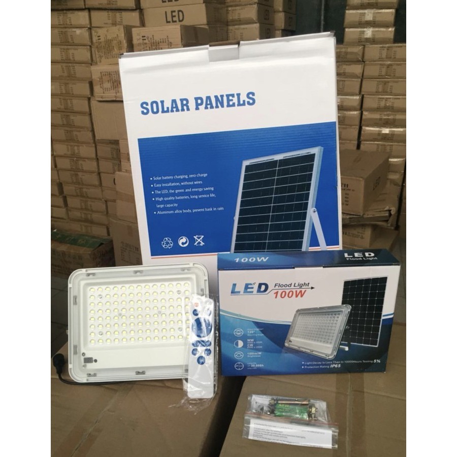 ✨COD Lampu Sorot Led Smd Tenaga Surya 100Watt Solar Cell 100 Watt 100W Berkualitas