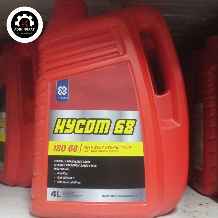 ✅Termurah Primo Hycom 68 Anti Wear Hydraulic Oil 68 Oli Hydraulic Terbaru