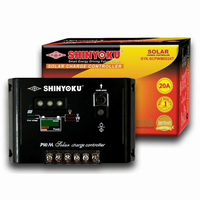 ✨Baru Solar Charge Controller Pwm 20A Shinyoku Timer Terbatas
