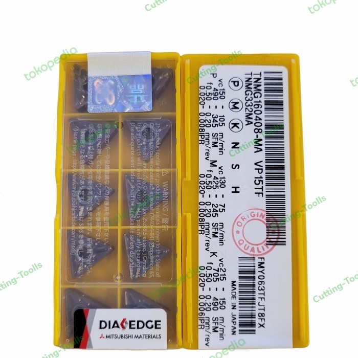 ✨COD Insert Tnmg 160408 Mitsubishi / Insert Bubut Tnmg 160408 / Tnmg 160408 Diskon