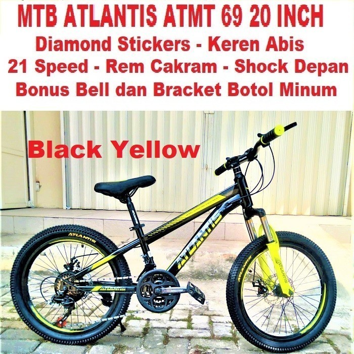 Terbaru Sepeda Mtb 20 Inch Atlantis At Mt 69 Anak 21 Sp Cakram 3X7 Sp Gunung Promo Terlaris