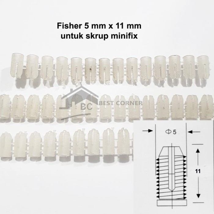 Murah - Skrup Nanas Knock Down / Minifix Komplit Set ( Casing, Skrup, Fisser )