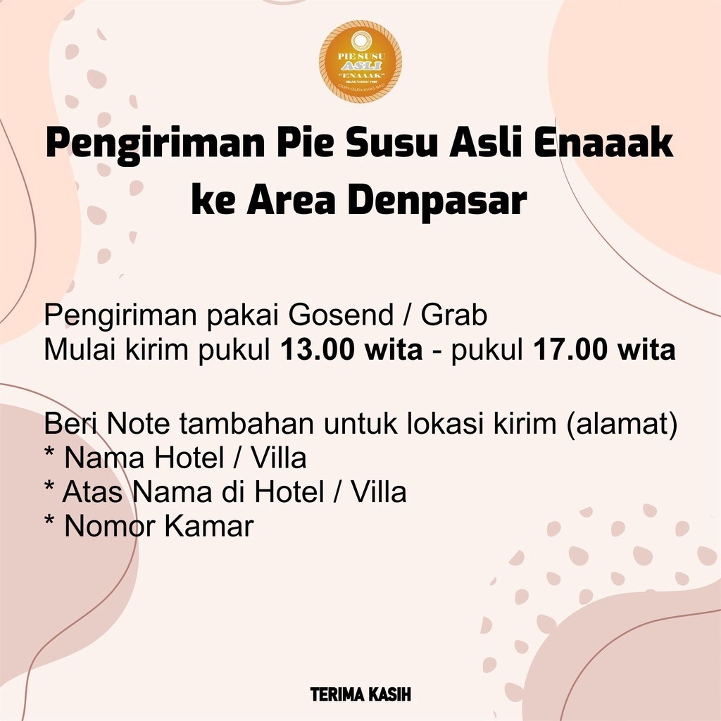 

PIE SUSU ENAAAK ISI 20 / PIE SUSU ENAK