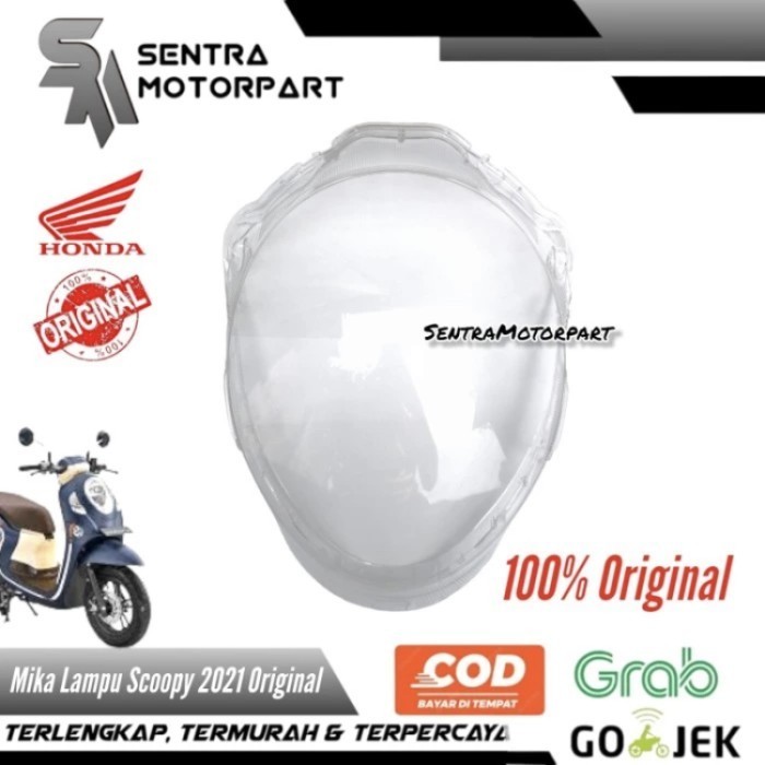 Mika kaca lampu head lamp depan all scoopy 2021 prestige original