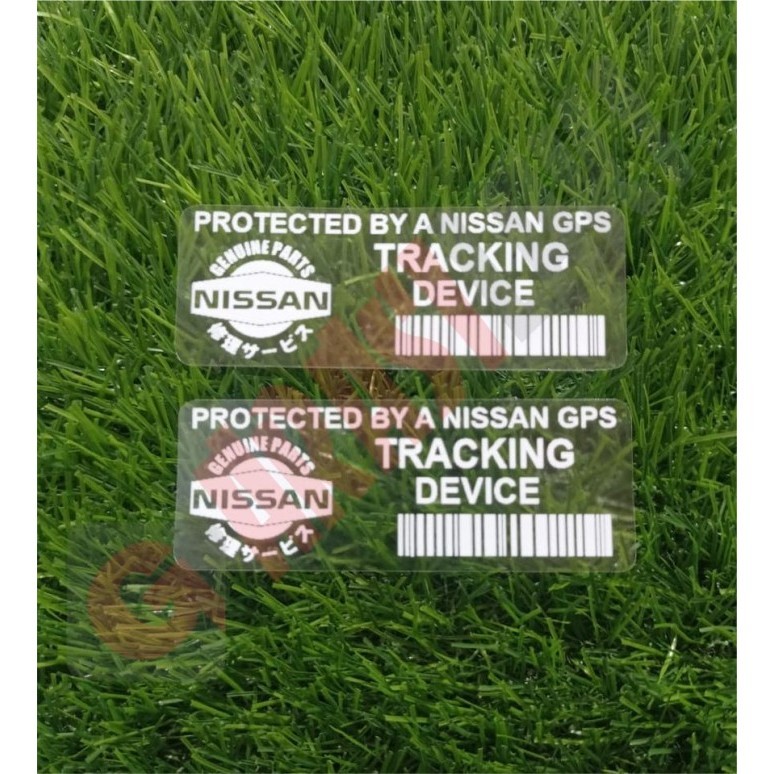 

Sticker Nissan Gps Protected By A Tracking Device 1 Set Tempel Dalam