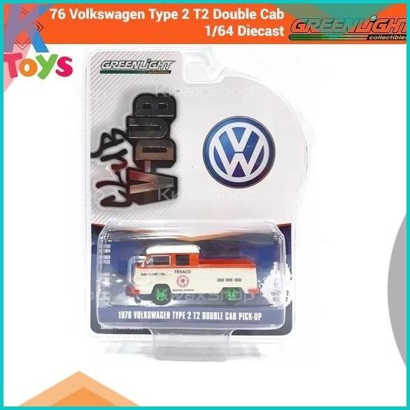 Greenlight 1976 Volkswagen T2 Double Cab Chase - 1/64 Diecast 36020D 1