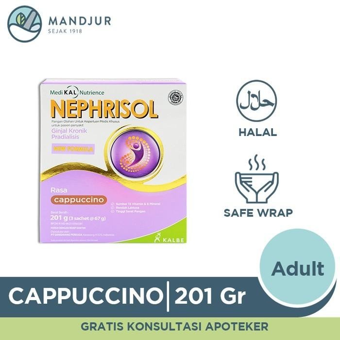 

TERBAIK NEPHRISOL CAPPUCINO 201 GRAM - SUSU KHUSUS PASIEN GINJAL PREDIALISIS