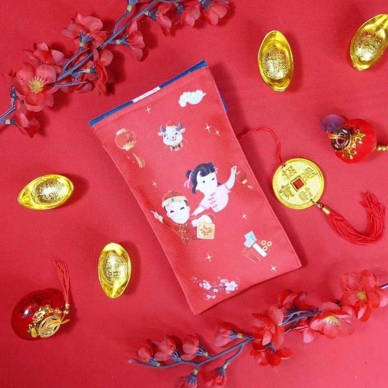 

TIO angpao kain imlek/ ampau tas amplop cny tahun baru cina TERLARIS