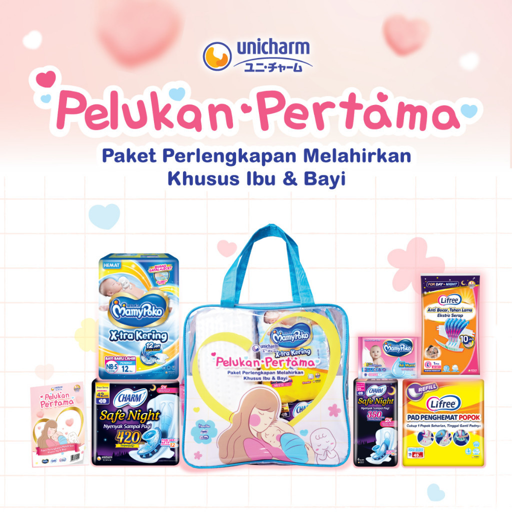 Paket Pelukan Pertama Unicharm - MamyPoko Charm Lifree