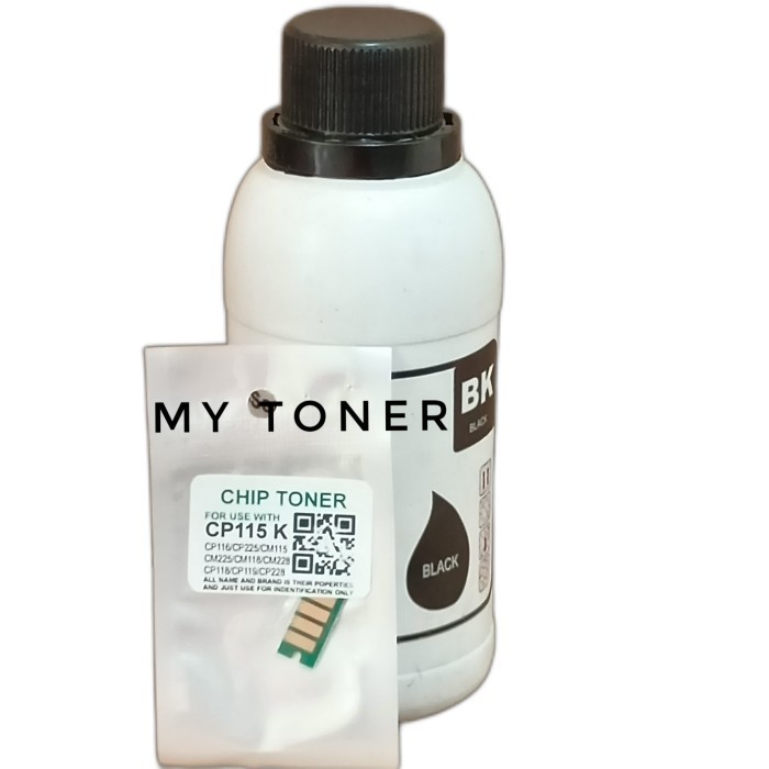Serbuk Toner + Chip Cm115 Cp115 / Cp225 Cm225 / Cm225W Cm225W Cm115W K Best