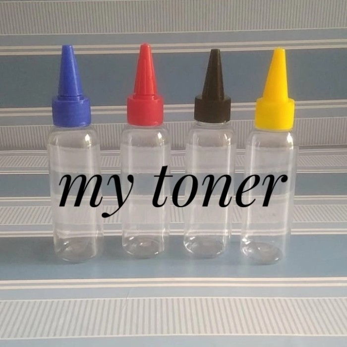 

1 Set Botol Tinta Refill / Botol Refill Serbuk Toner Kerucut 100Ml Best