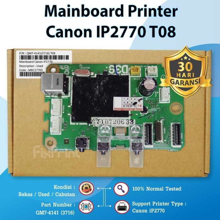 Board Canon Ip2770, Motherboard Ip 2770, Mainboard Ip2770 Cabutan Best