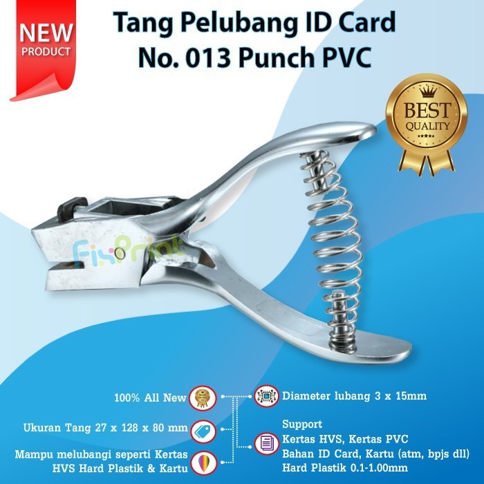 

Tang Pelubang Id Card No. 013 Punch Pvc Diameter 3 X 15Mm Plier Plong Best