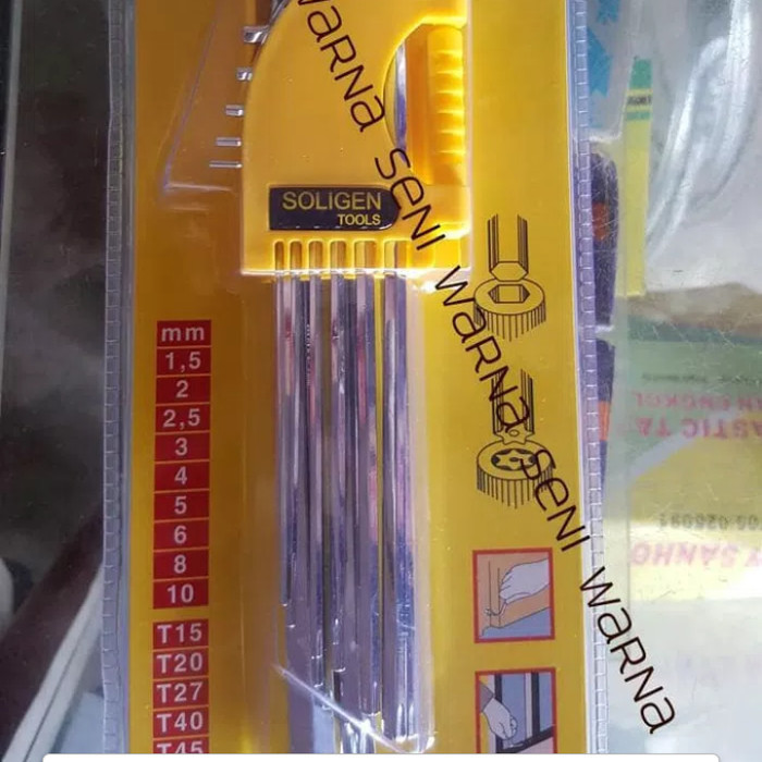 Kunci L Set Soligen Bintang/Kunci L Murah Stainless/Kunci L Set Murah Best