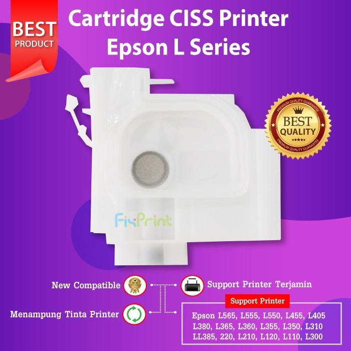 Cartridge Tinta Ciss Infus Epson L550 L555 L565 Printer L120 L360 L110 Best
