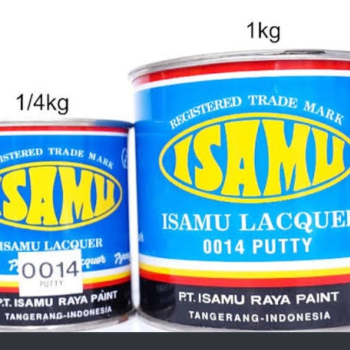 Cat Dempul Besi / Kaleng Mobil Dan Motor Isamu 1/4Kg Best