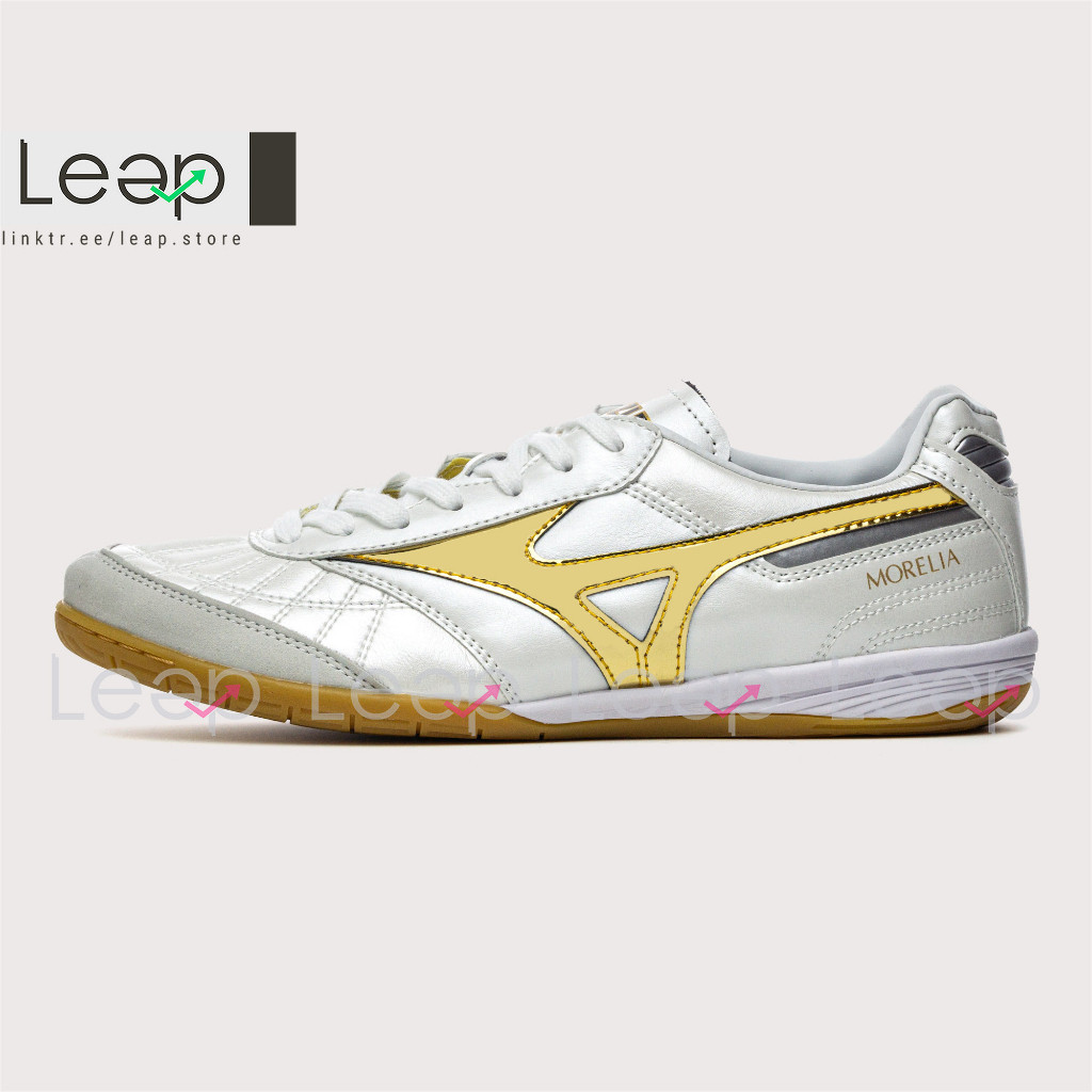 [MAD SPORT] Sepatu Futsal Mizuno Morelia Sala IN White Gold