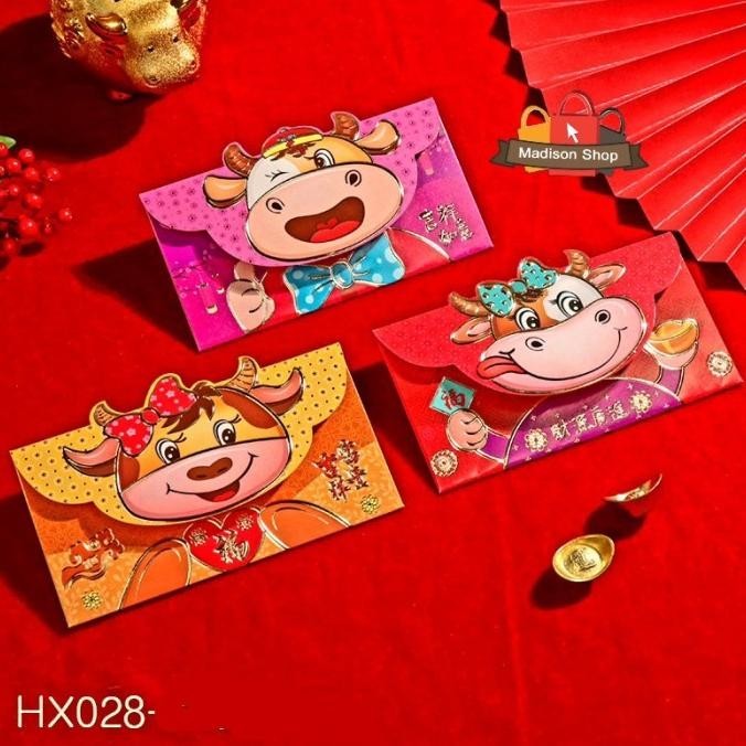 

Hx028 Angpao Kerbao 3D Model Amplop Ampao Imlek Panjang Ampau 2021 Limited Edition