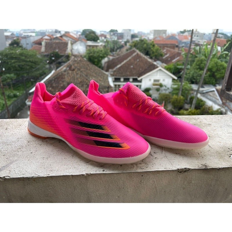 [MAD SPORT] Sepatu Futsal adidas X Ghosted .1 Shock Pink Black