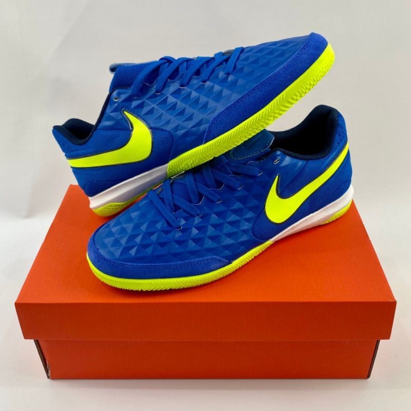 [MAD SPORT] Sepatu Futsal Nike Tiempo Legend 8 Academy Soar Volt Midnight Navy IC