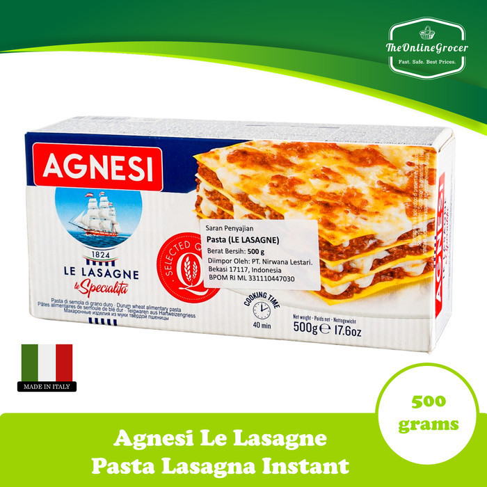 

Terbaru Agnesi Lasagne 500Gr - Kulit Pasta Lasagna Promo Terlaris