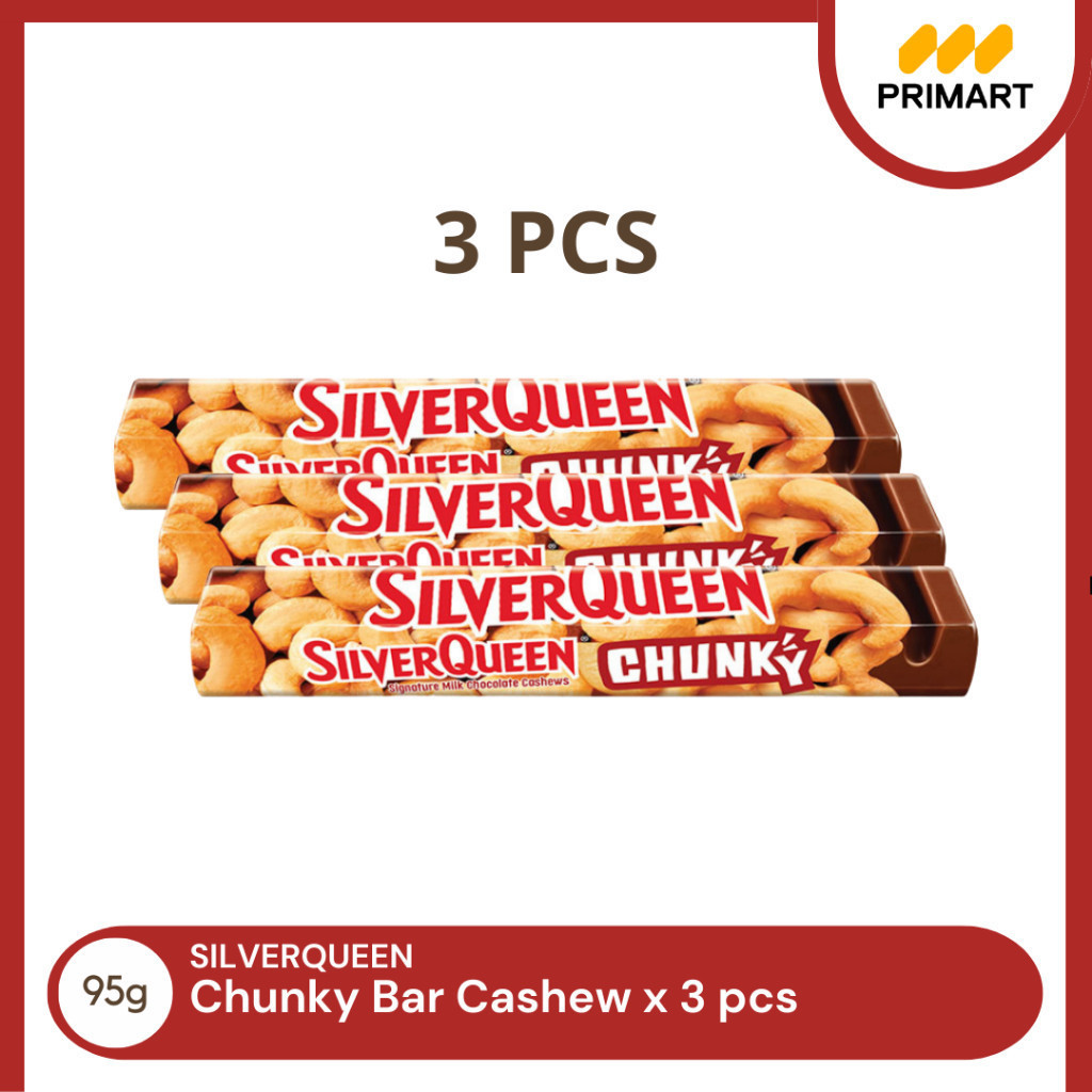 

Bundling 3 Pcs Silverqueen Chunky Bar Cashew 95gr
