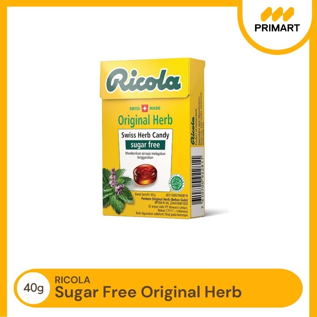 

Ricola Original Herb Permen Pelega Tenggorokan 40g