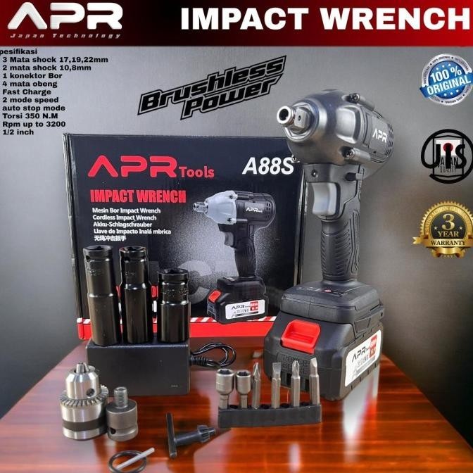 Promo Impact Wrench 48S Apr Japan Tech Mesin Pembuka Baut Ban Mobil