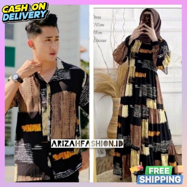 Cp Couple Muslim Baju Sarimbit Pesta Kondangan Gmis Capel Suami Istri Baju Muslim Kopel Gamis Dan Ko
