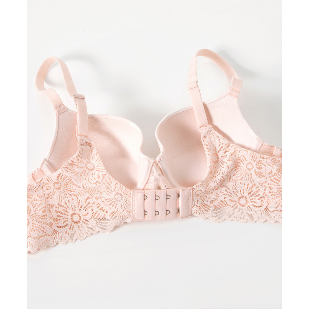 [NYAMAN DIGUNAKAN] FrBggs Young Hearts Bra Forever Natural 3/4 Push Up Y23-20208A - Cup A