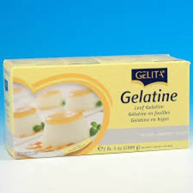 

Gelatine Sheet Halal 3 Sheet / Gelatin Lembaran Isi 3 Lembar / Gelita Halal Bronze