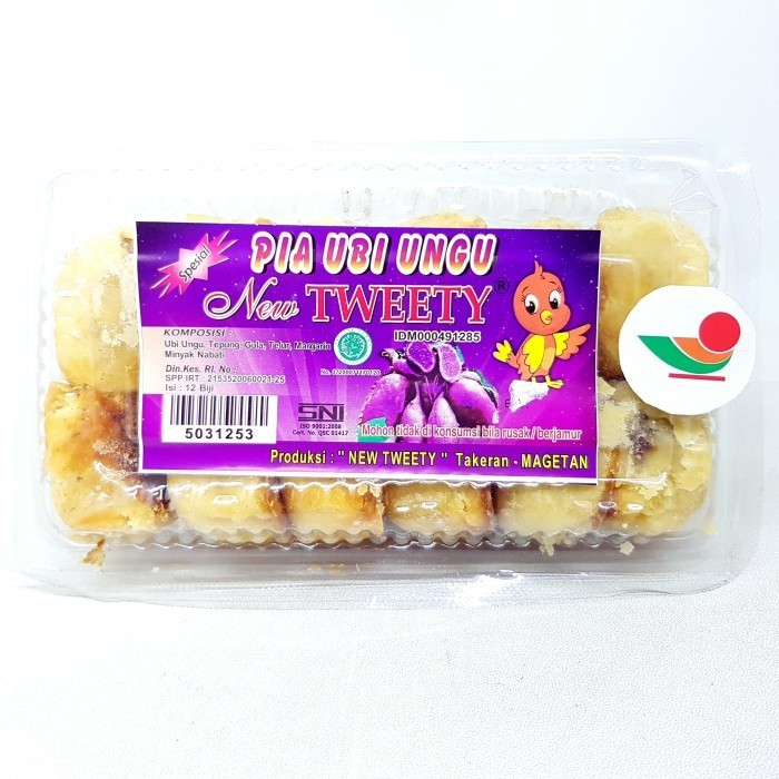 

paling diminati] NEW TWEETY PIA UBI UNGU ISI 12pcs BAKPIA BAPIA TELO HALAL MUI ASLI