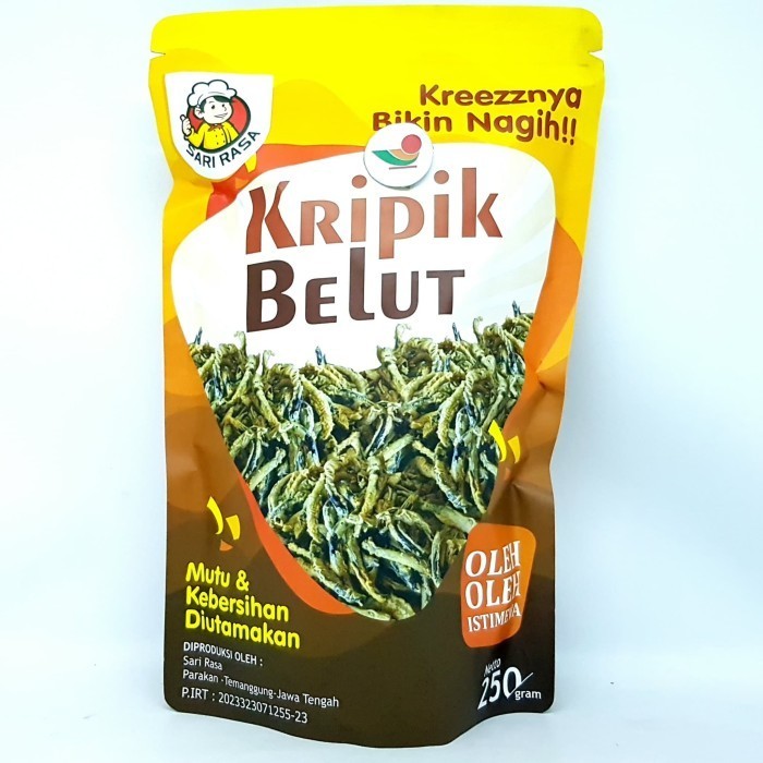 

*$*$*$*$] SARI RASA KRIPIK BELUT GORENG 250gr CAMILAN KERIPIK CRISPY RENYAH