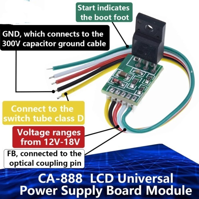 CA888 CA 888 GACUN 32 inch 32" 5 kabel Modul power supply LCD LED dll